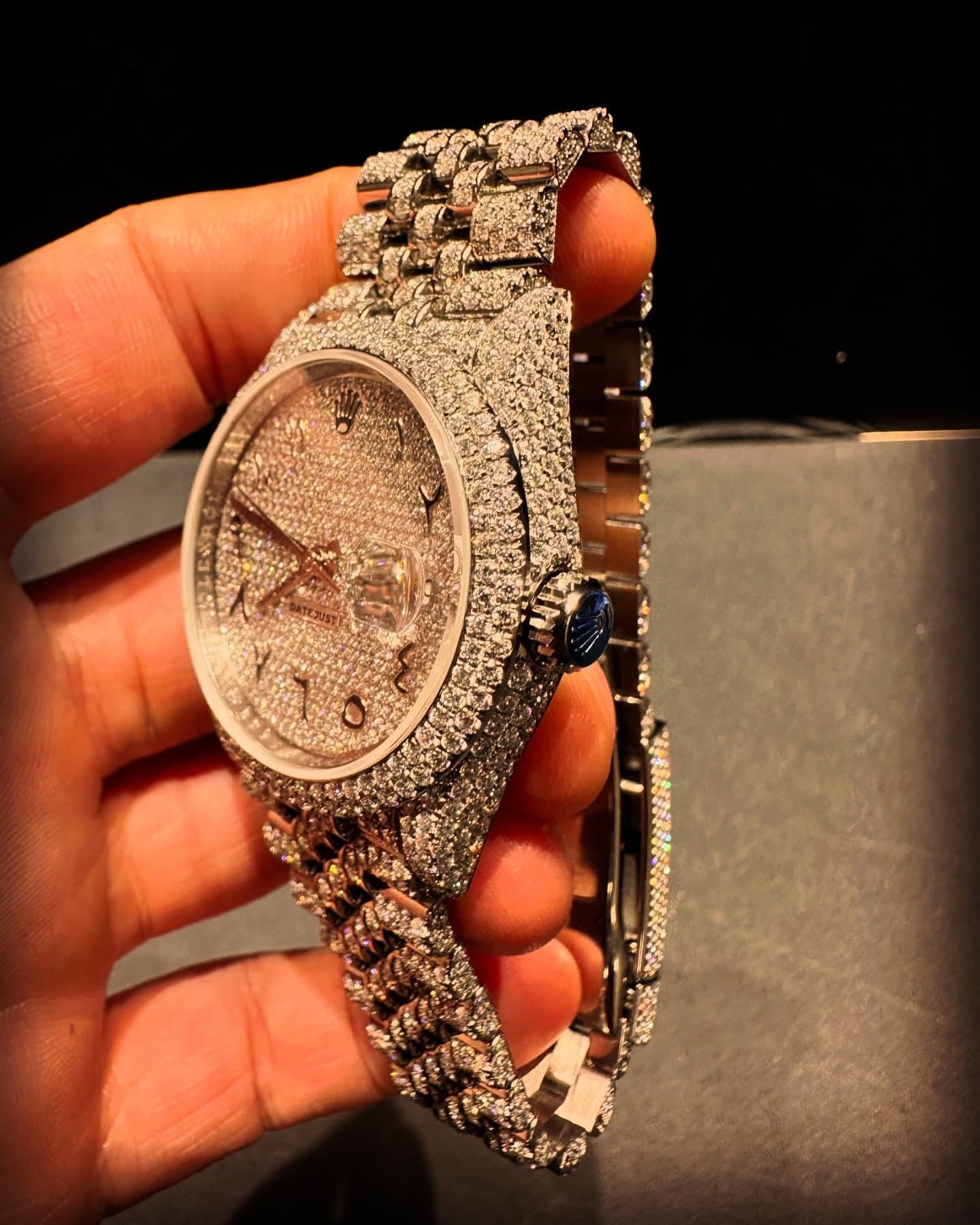 Luxury moissanite watch Iced out watches Men's high-end mechanical watch