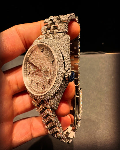 Luxury moissanite watch Iced out watches Men's high-end mechanical watch