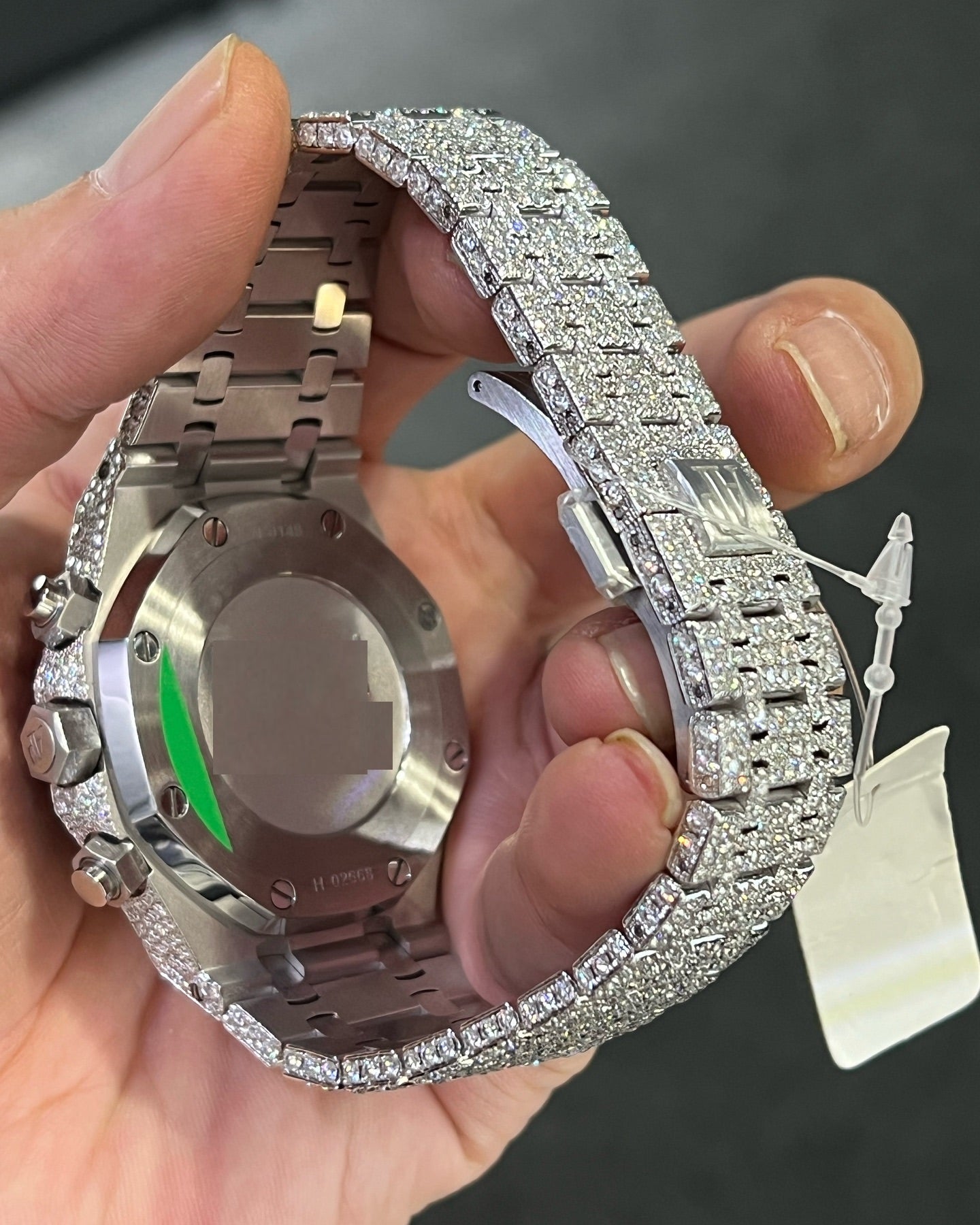 Luxury VVS1 Moissanite ICED OUT WATCH - Unisex, Perfect Gift Passes Diamond Testers-Diamond Watch Bustdown Perfect for the Club/Event